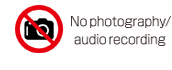 No photography/audio recording