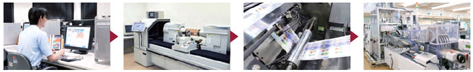 Postage stamp production