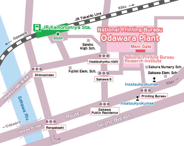 Odawara plant map