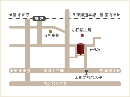 研究所までの地図