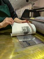 凹版印刷体験風景画像